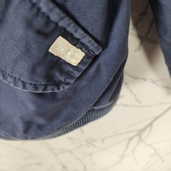 RVCA Navy Cotton Canvas Full Zip All City Bomber Jacket - Picture 2 of 6